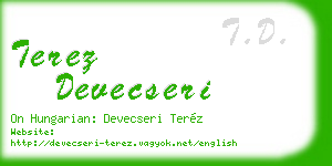 terez devecseri business card